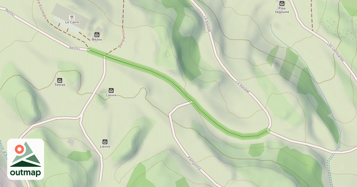 Map of Bézou