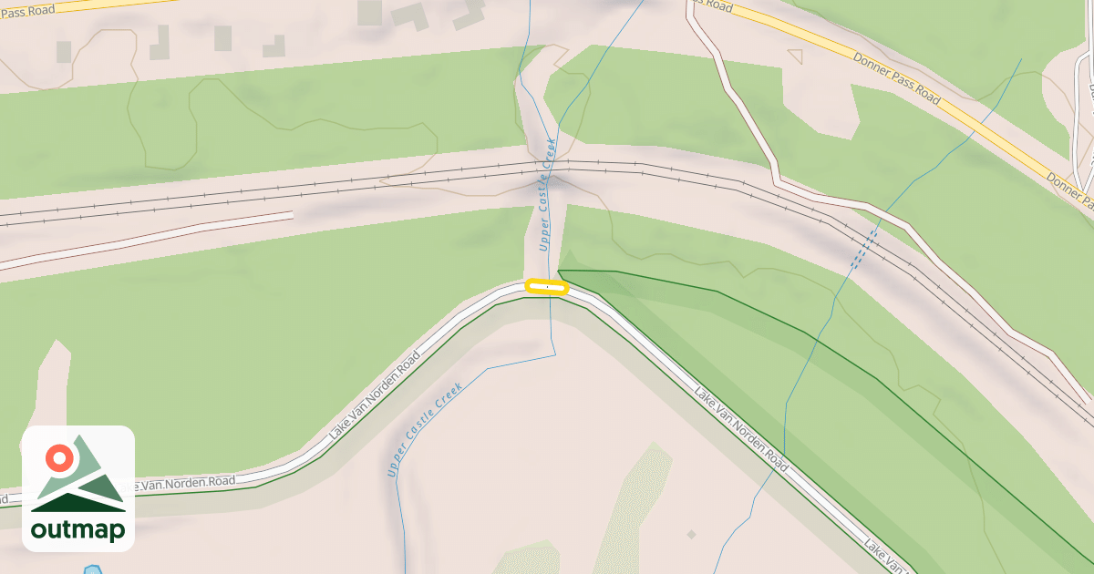 Map of Lake Van Norden Road