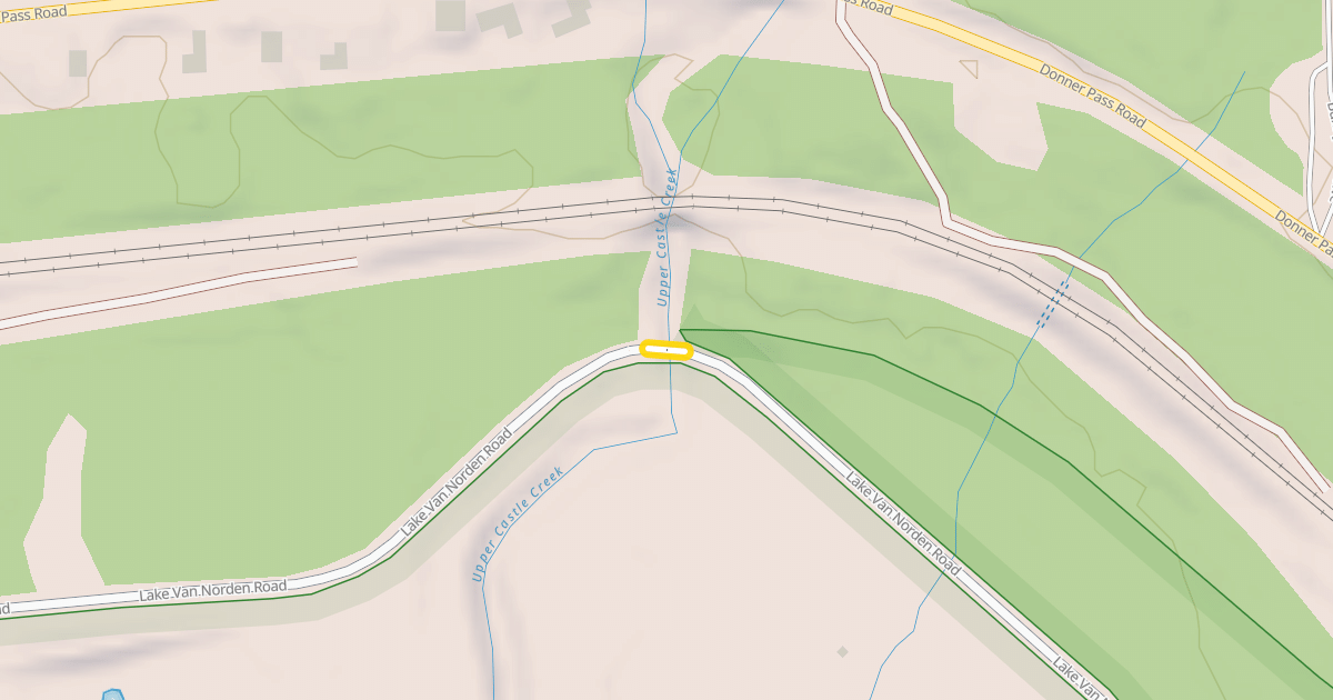 Map preview of Lake Van Norden Road