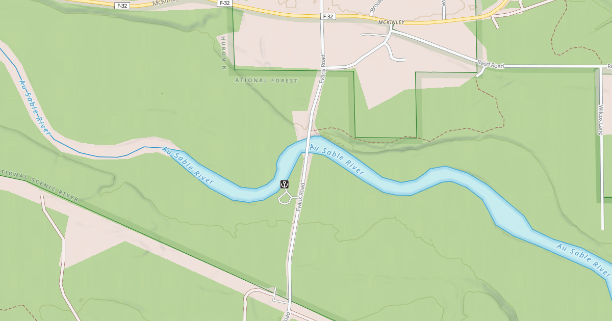Map preview of EVANS