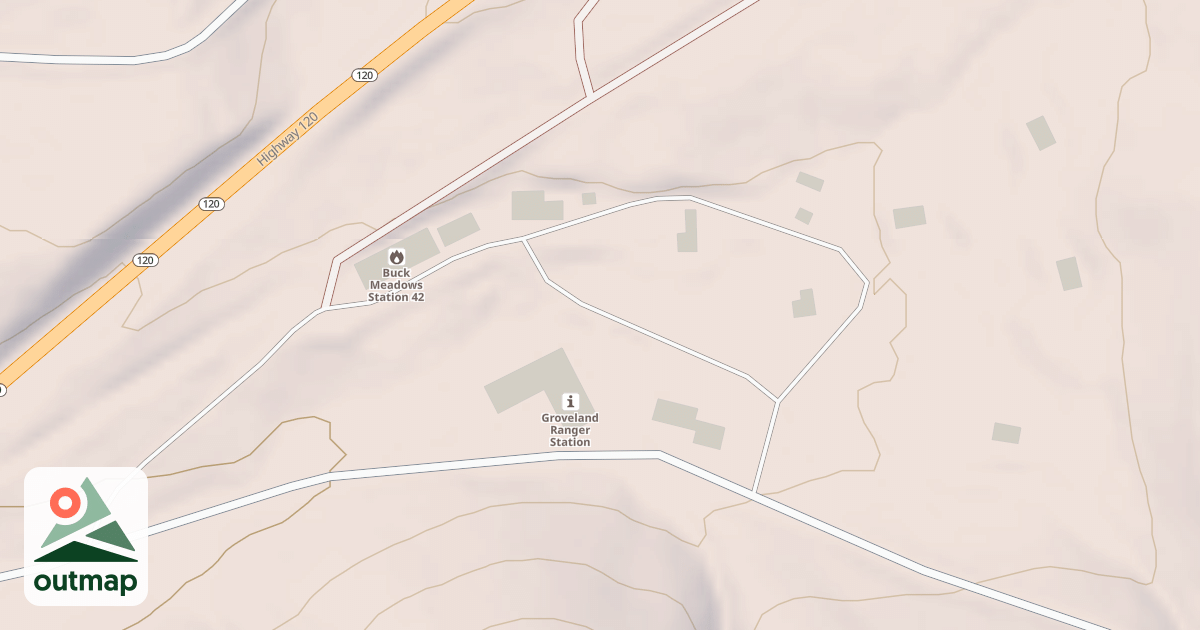 Map of GROVELAND RANGER STATION ROAD