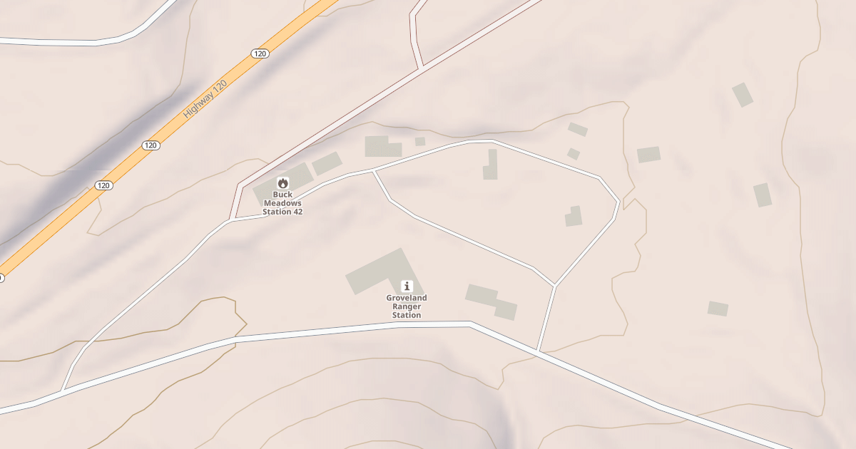 Map preview of GROVELAND RANGER STATION ROAD