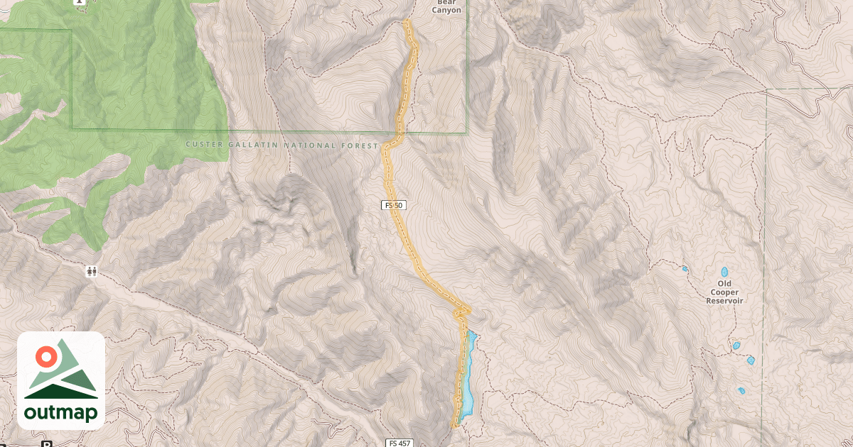 Map of New World Gulch