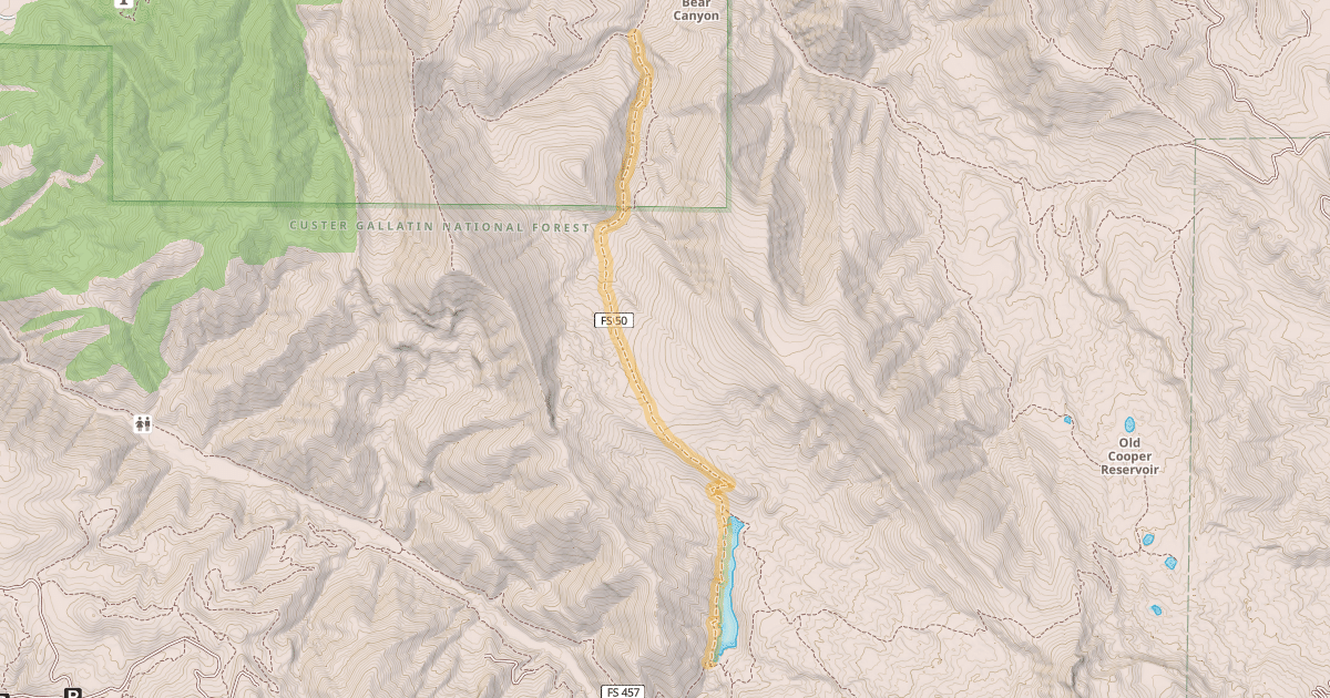 Map preview of New World Gulch