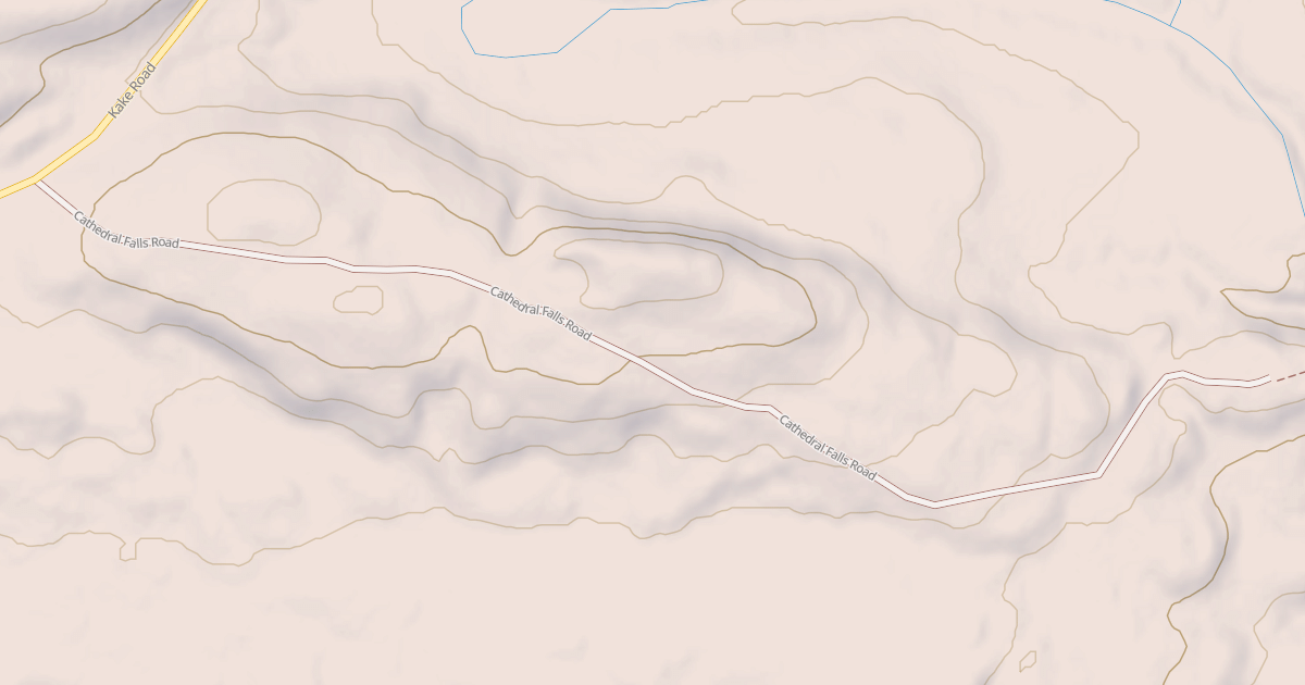 Map preview of CATHEDRAL FALLS