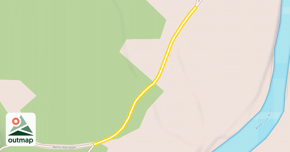 Map of Barns Hole Road