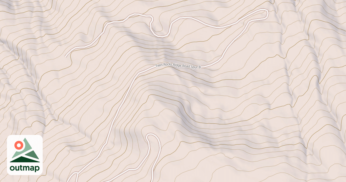 Map of TWIN ROCKS SPUR