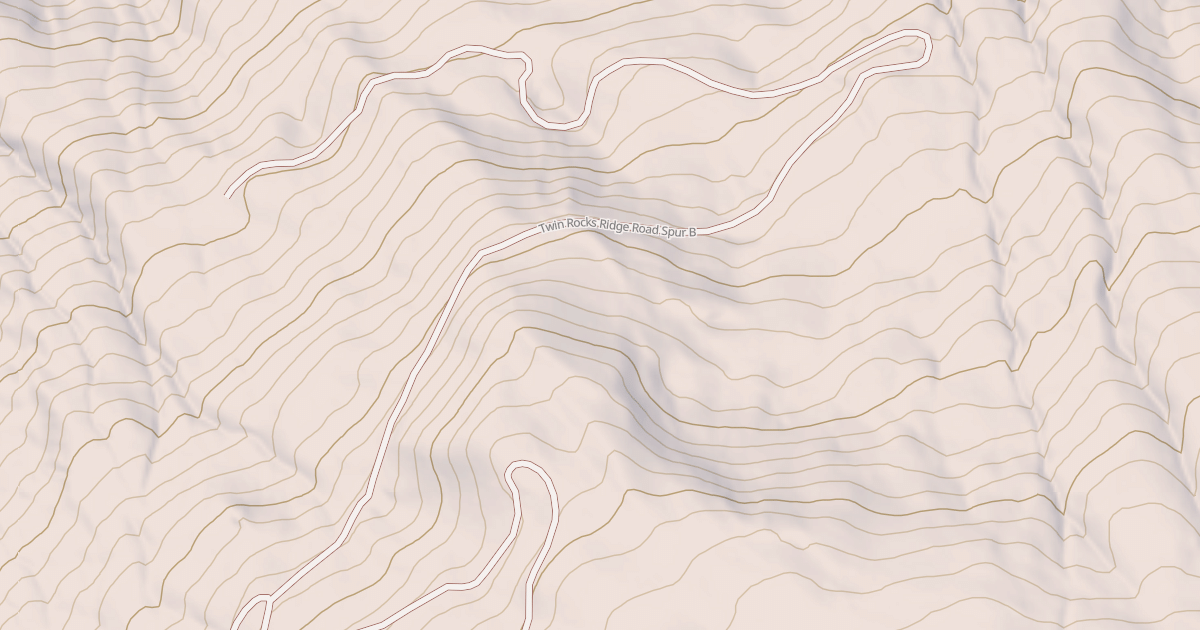 Map preview of TWIN ROCKS SPUR