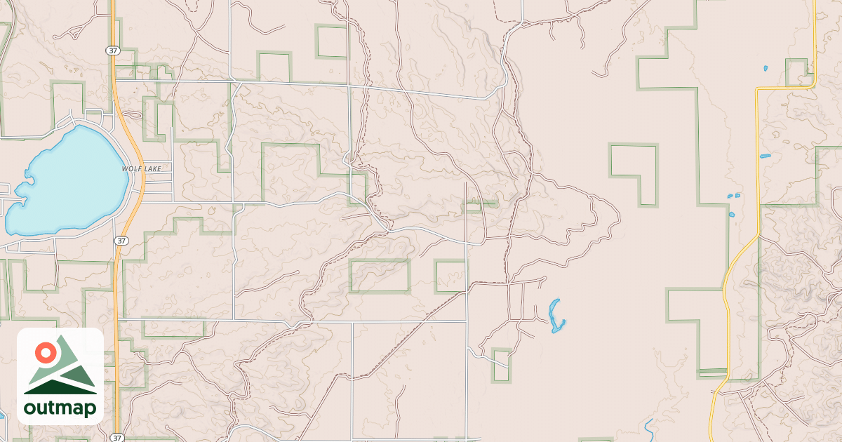 Map of Little Manistee Motorcycle Trail