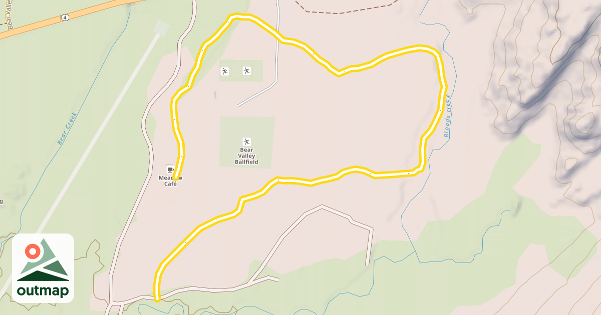Map of Bloods Creek
