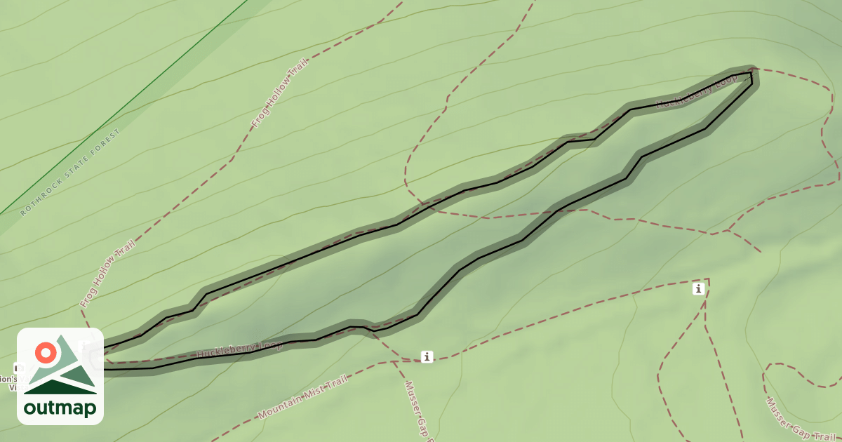 Map of Huckleberry Loop