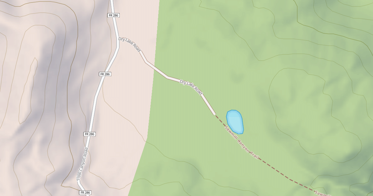 Map preview of DRY LAKE STOCK TANK