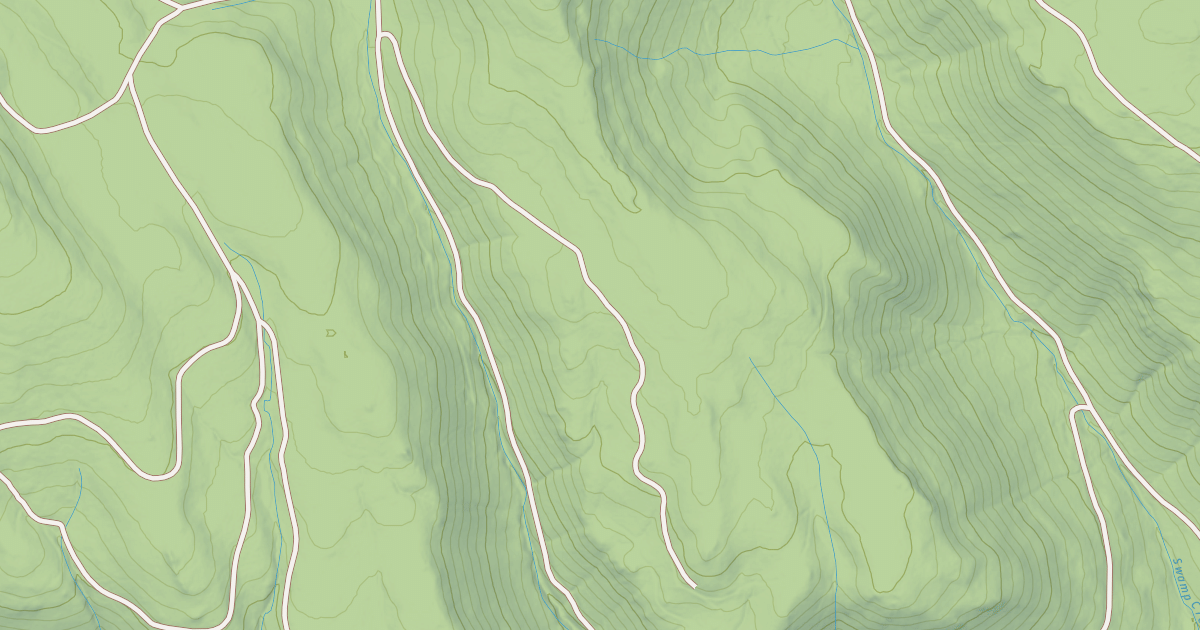 Map preview of MILL CREEK PLATEAU