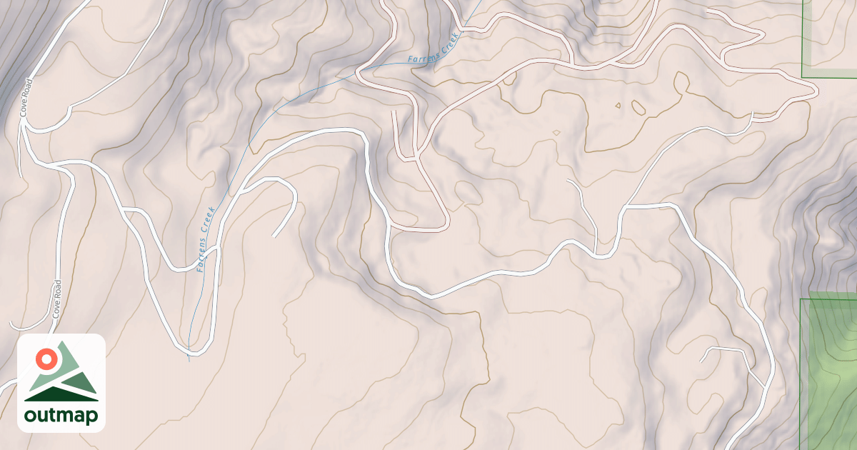 Map of COVE CR