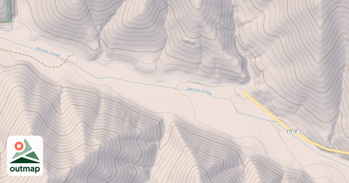 Map of BONITO CANYON