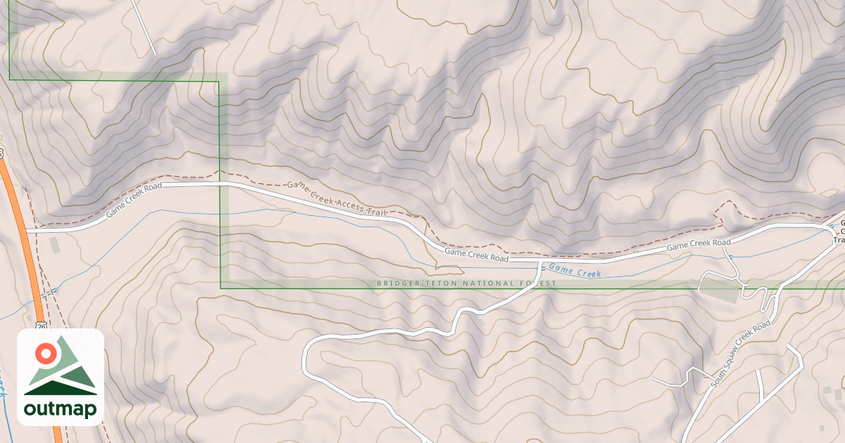 Map of GAME CREEK 304550