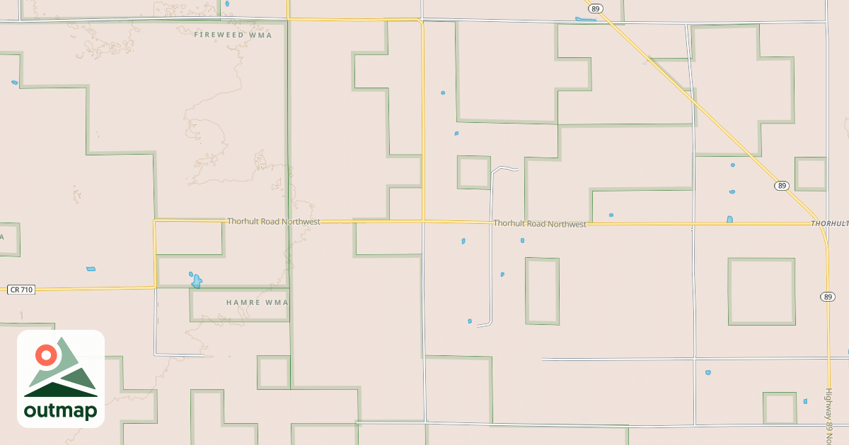 Map of Fourtown-Grygla Trail System