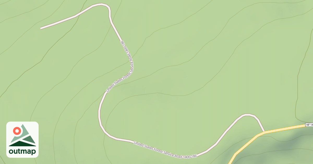 Map of USFS National Forest System Roads {4ED36C28-2853-4B02-B333-2A7BAC4C32F8}