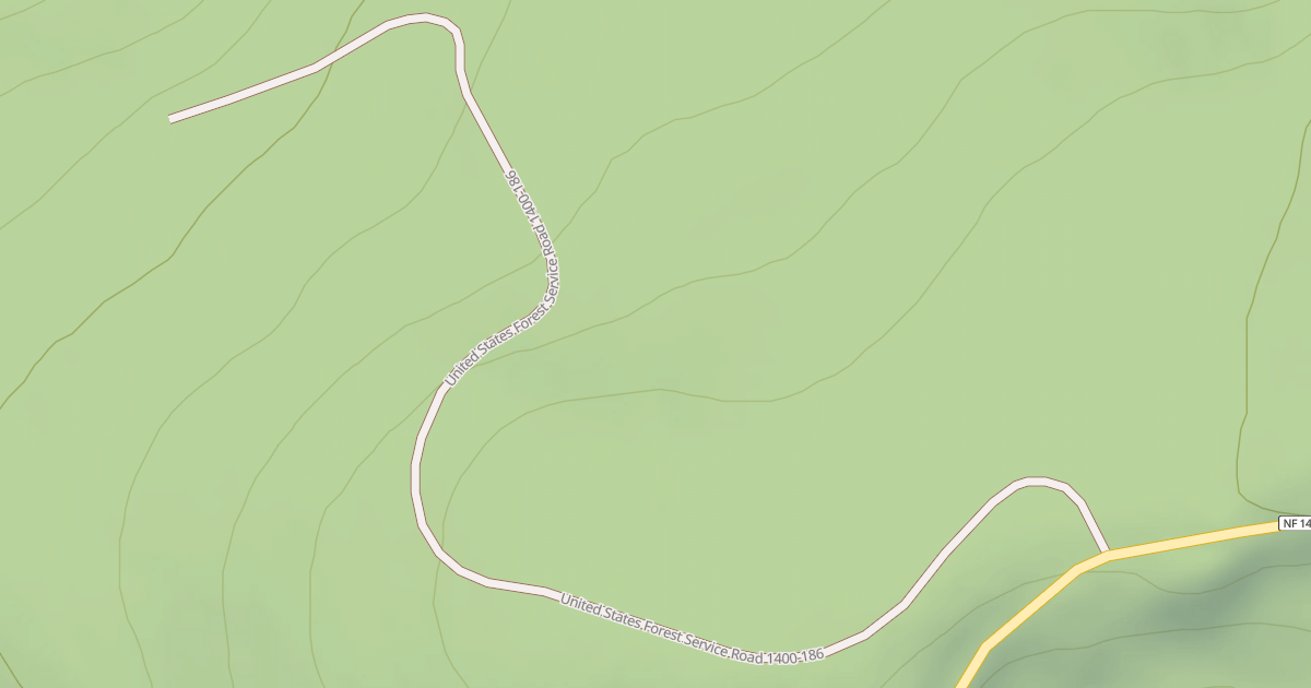 Map preview of USFS National Forest System Roads {4ED36C28-2853-4B02-B333-2A7BAC4C32F8}