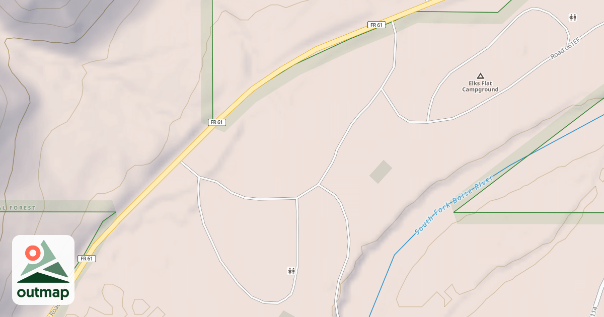 Map of ELKS FLAT CG, GROUP LOOP