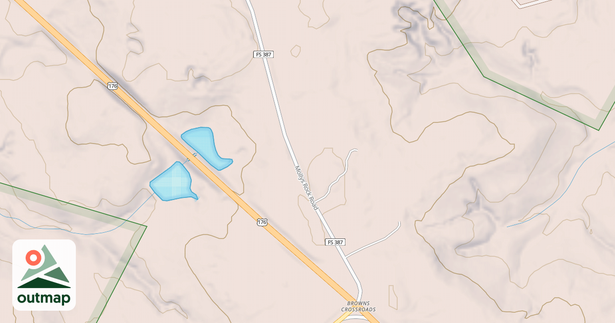 Map of MOLLYS ROCK