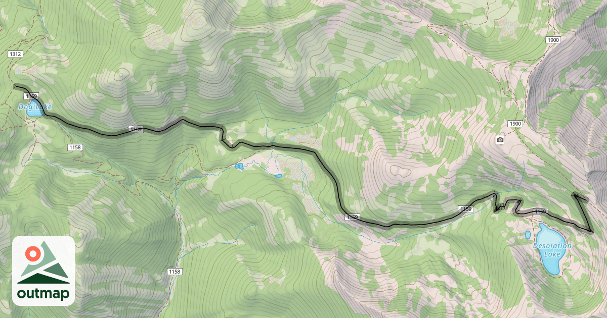 Map of Desolation Trail