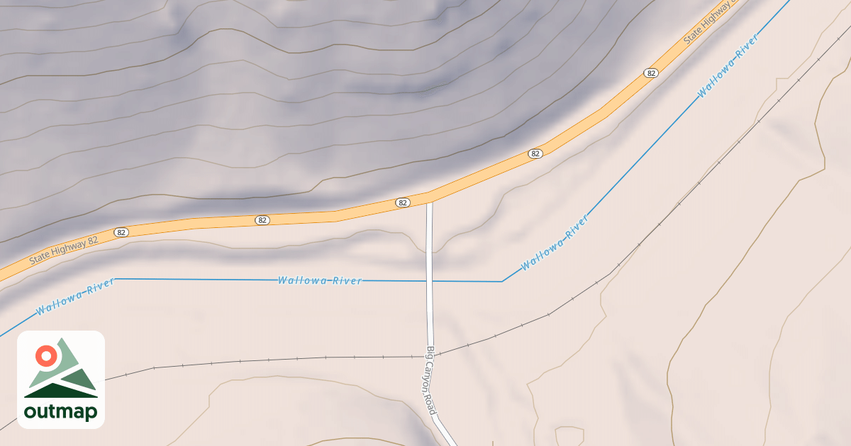 Map of BIG CANYON RD