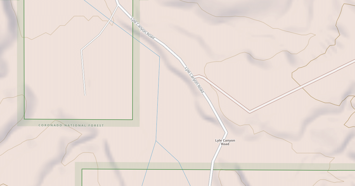 Map preview of LYLE CANYON