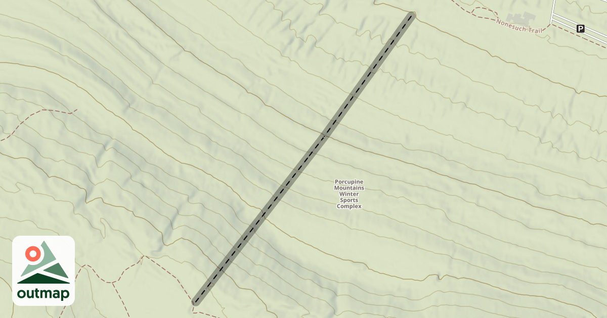 Map of Porcupine Plunge