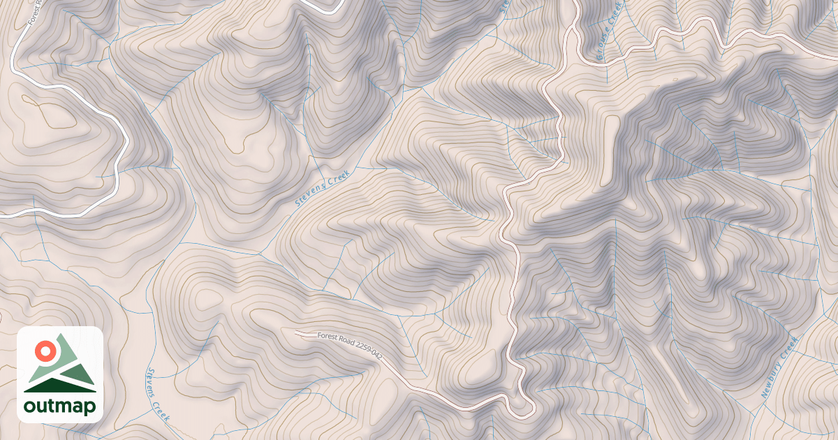 Map of USFS National Forest System Roads {F3BAC264-B03C-4CD1-B271-D33511251EE0}