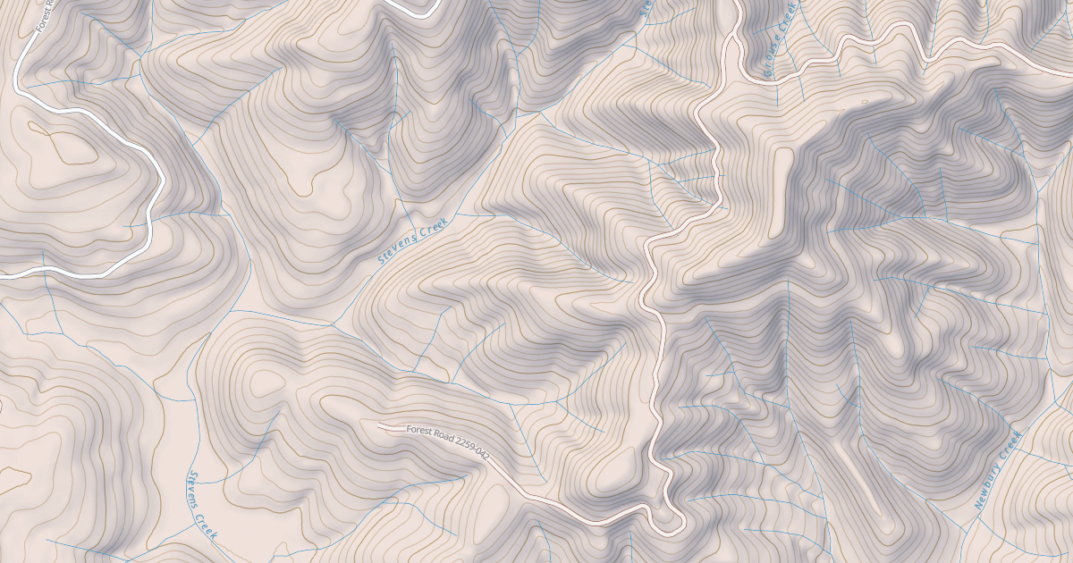 Map preview of USFS National Forest System Roads {F3BAC264-B03C-4CD1-B271-D33511251EE0}