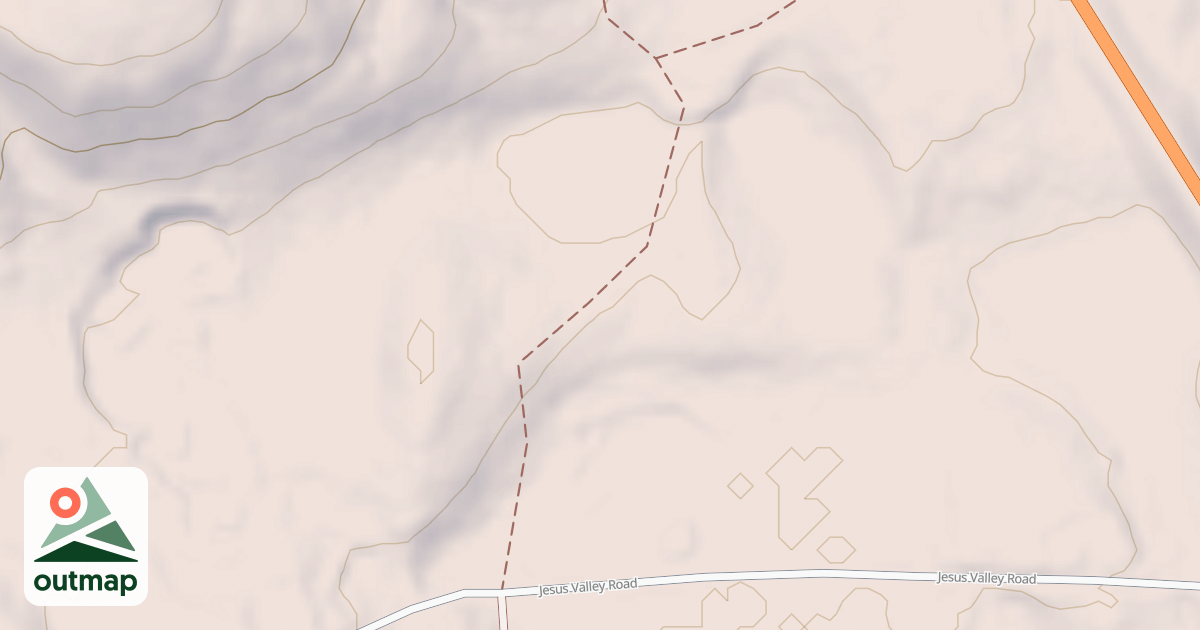 Map of snowmachine trail