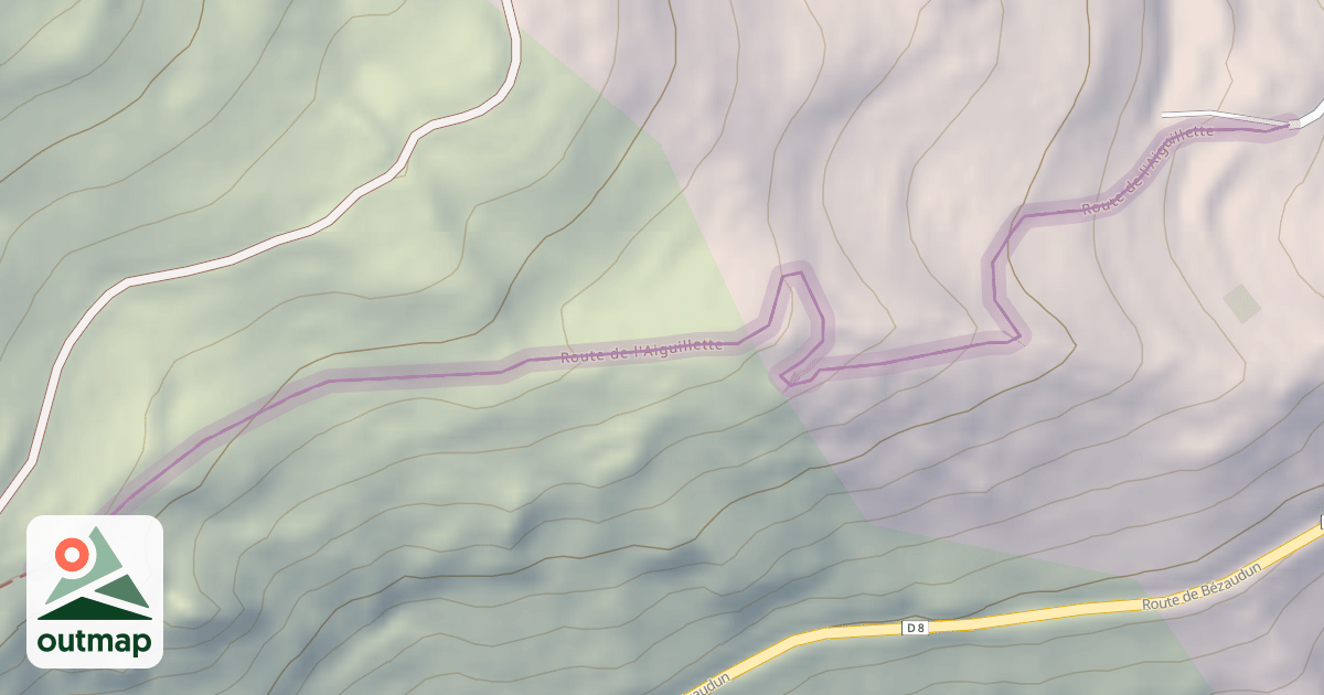 Map of Route de l'Aiguillette