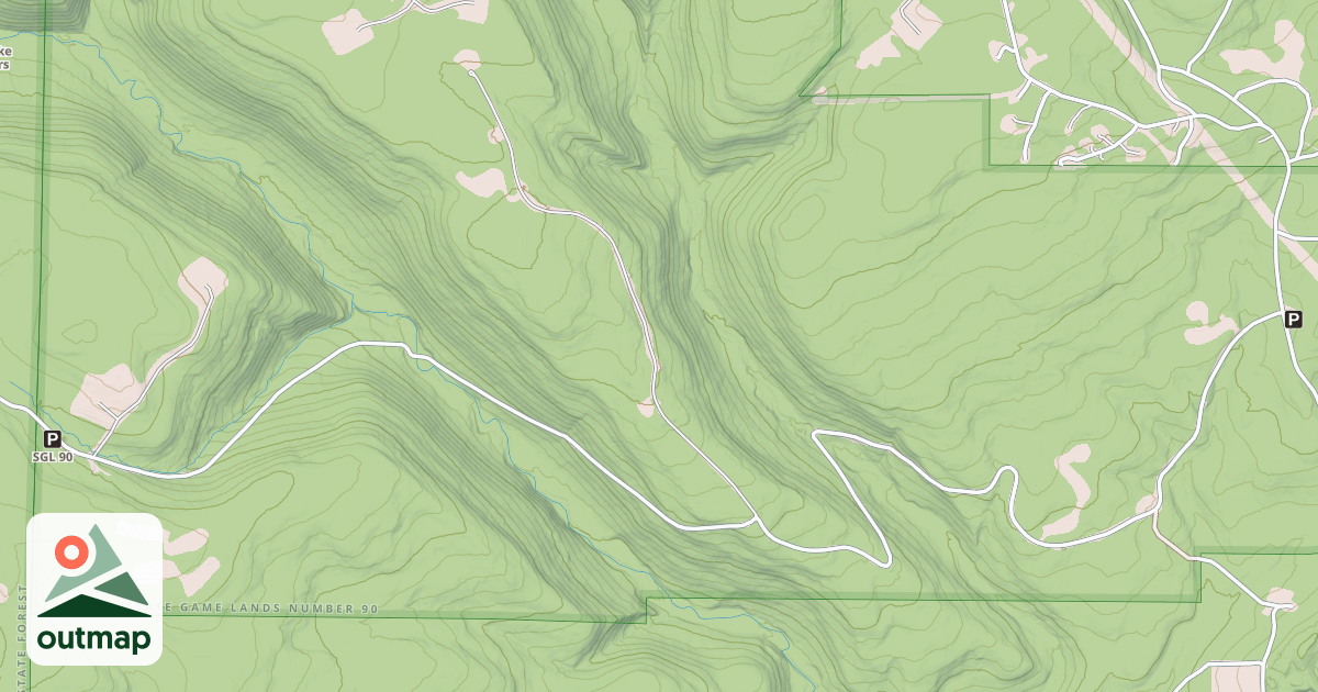 Map of Snowmobile Route