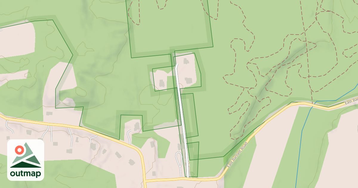 Map of Bartlett Access Road