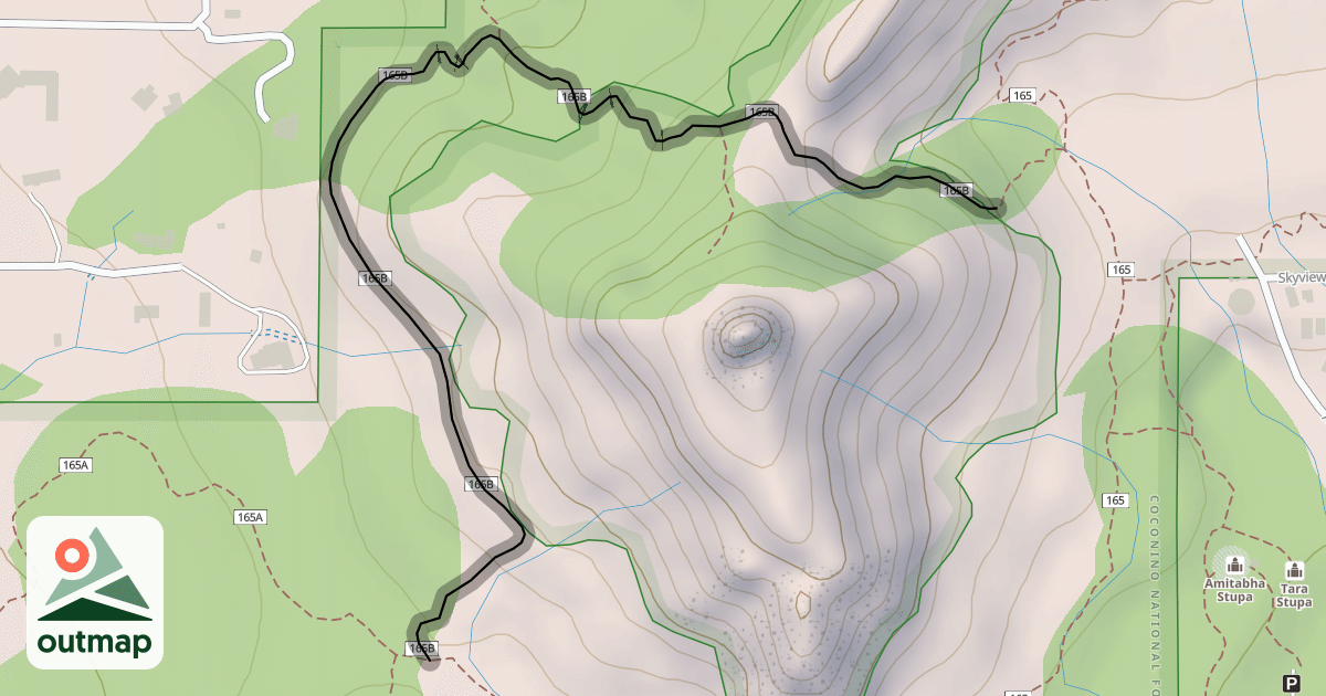 Map of Chimney Rock Pass Trail