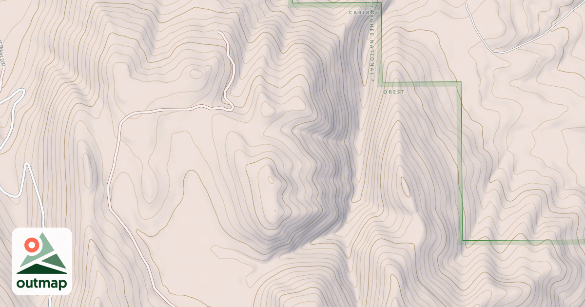 Map of Huckleberry Basin
