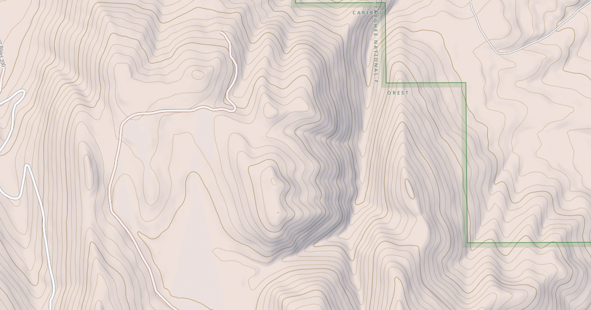 Map preview of Huckleberry Basin