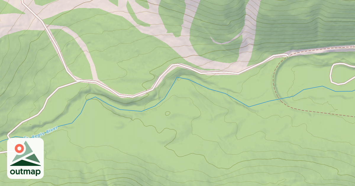 Map of SAINT REGIS BASIN