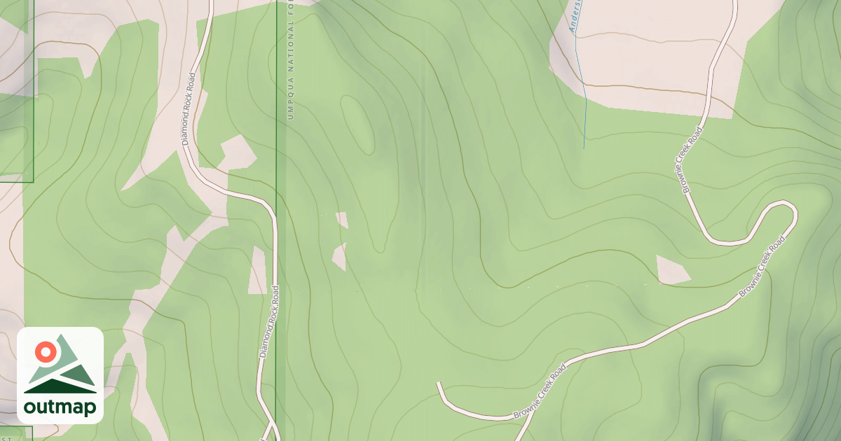 Map of BROWNIE CREEK