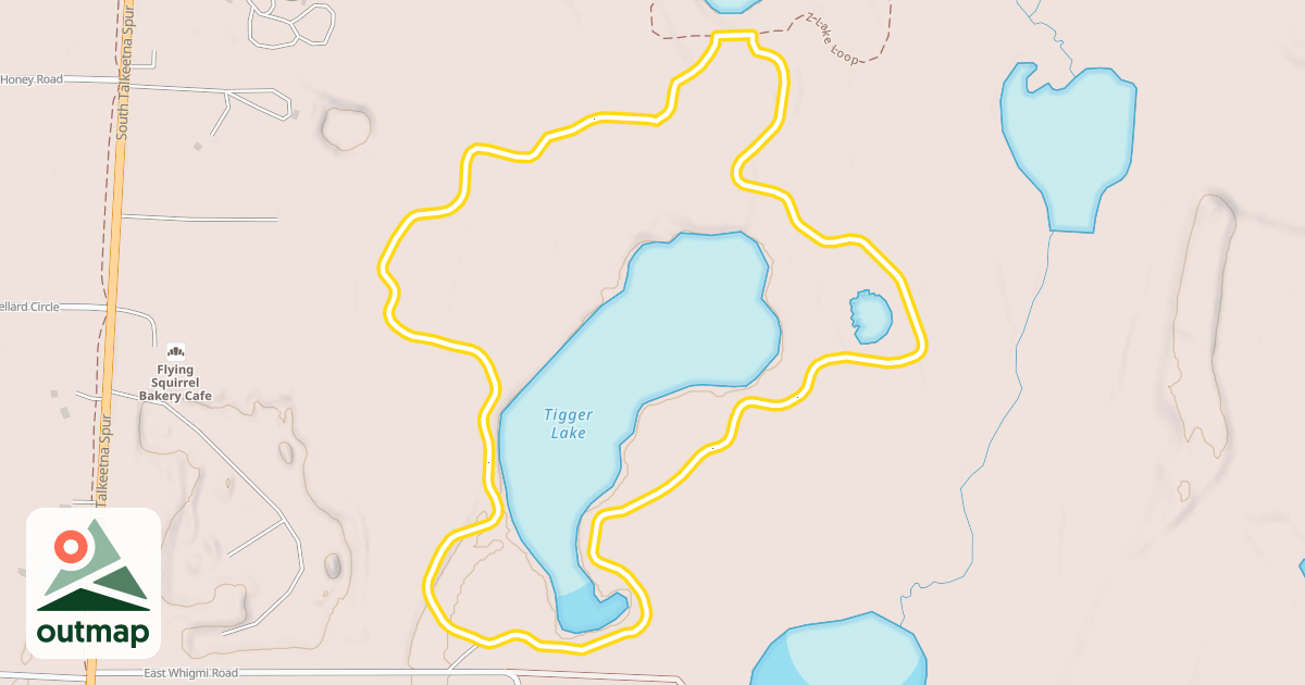 Map of Tigger Lake Loop