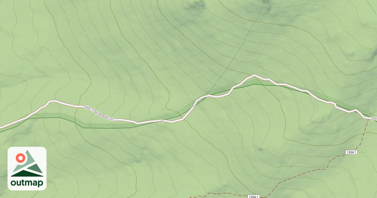 Map of Continental Divide National Scenic Trail