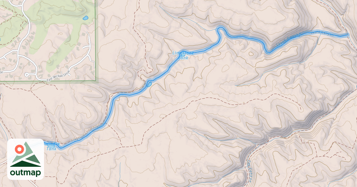 Map of Skunk Canyon