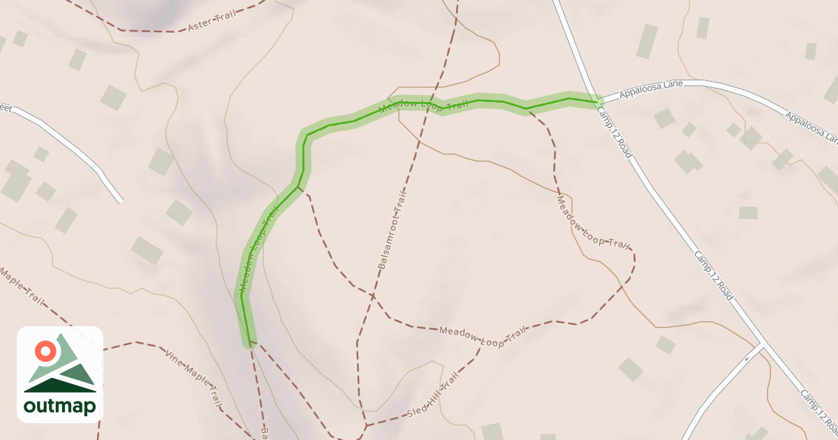 Map of Meadow Loop Trail