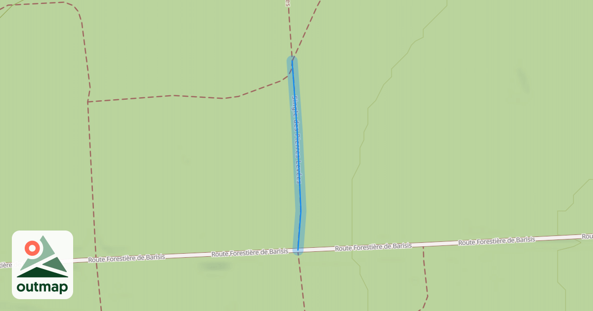 Map of Single des Pierres Levées