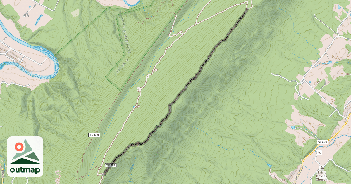 Map of Green Mountain ATV Trail