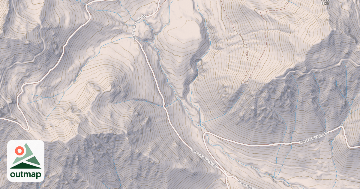 Map of DRY CREEK TH