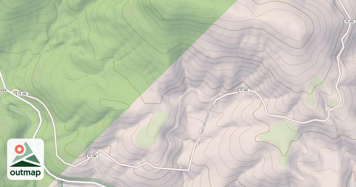 Map of CROW MTN