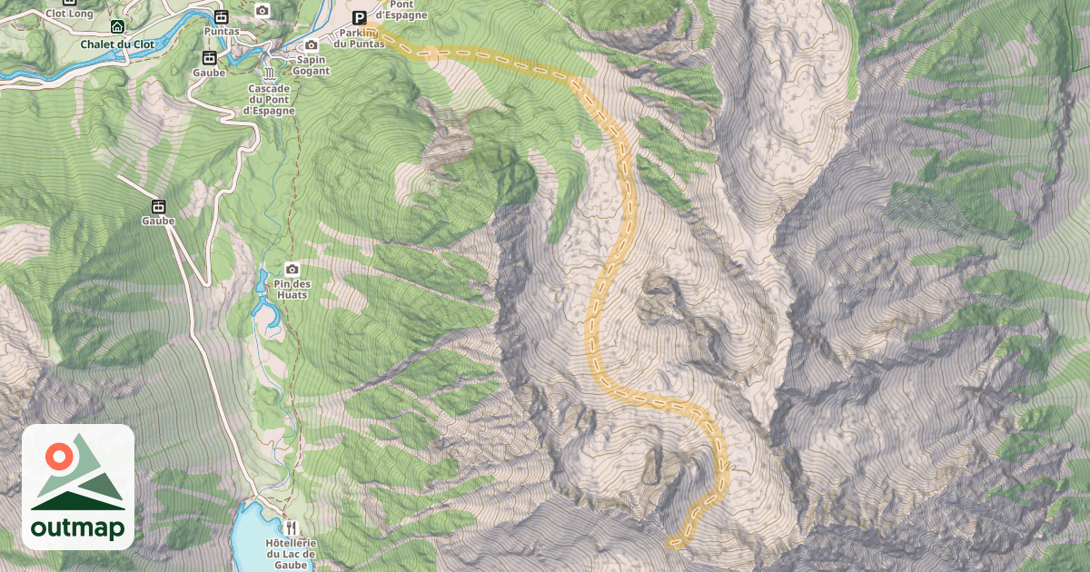 Map of Col du Mayouret — Cambasque