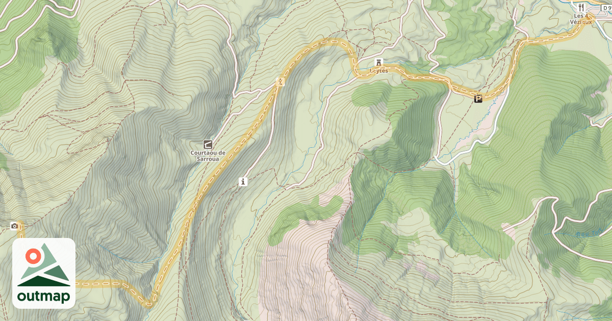 Map of Pla de las Pénès — Payolle